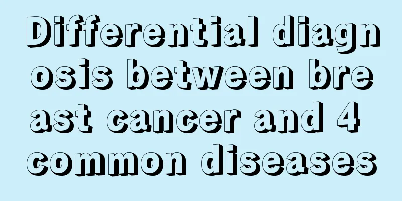 Differential diagnosis between breast cancer and 4 common diseases