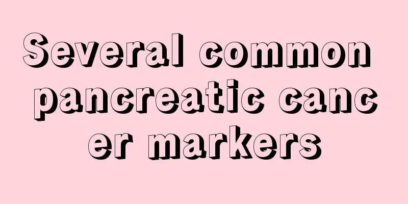 Several common pancreatic cancer markers