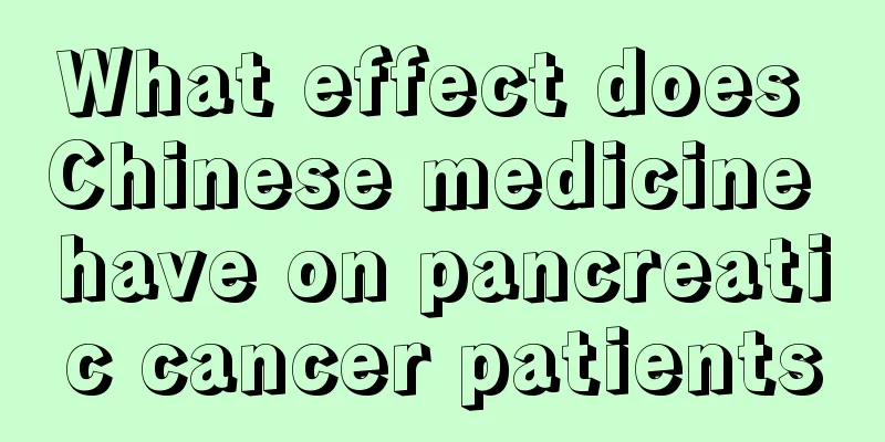 What effect does Chinese medicine have on pancreatic cancer patients