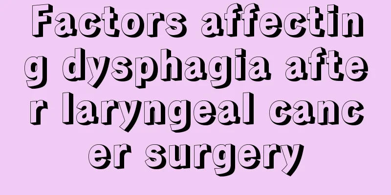 Factors affecting dysphagia after laryngeal cancer surgery