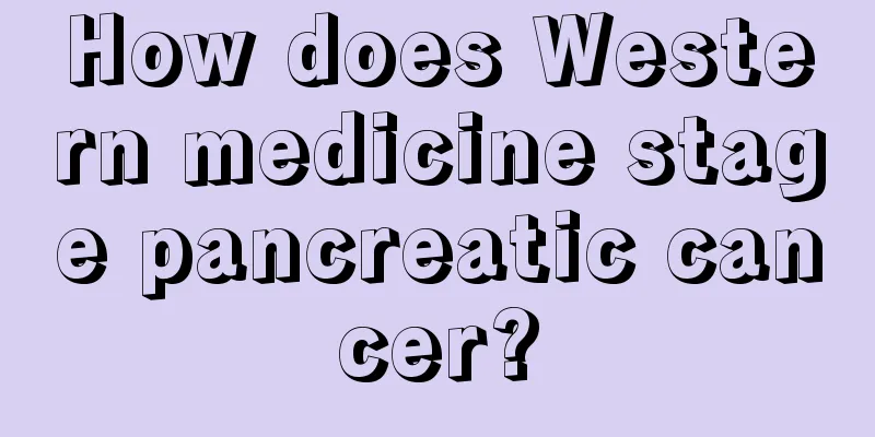 How does Western medicine stage pancreatic cancer?