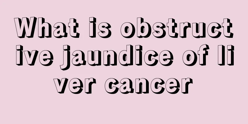 What is obstructive jaundice of liver cancer