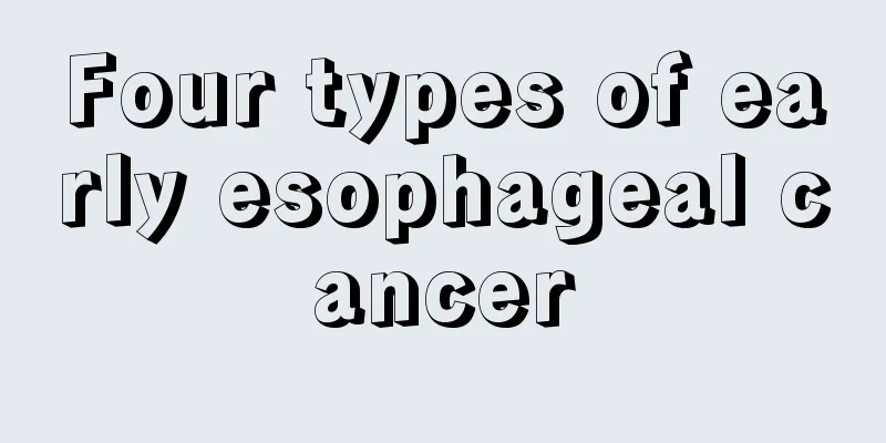 Four types of early esophageal cancer