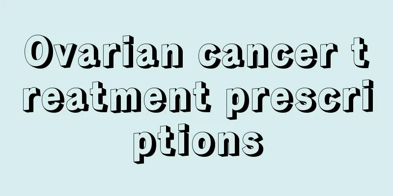 Ovarian cancer treatment prescriptions