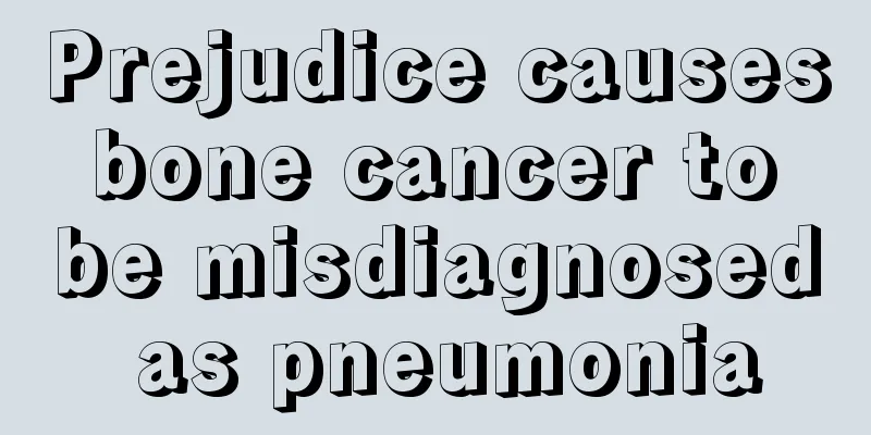 Prejudice causes bone cancer to be misdiagnosed as pneumonia