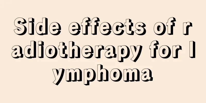 Side effects of radiotherapy for lymphoma