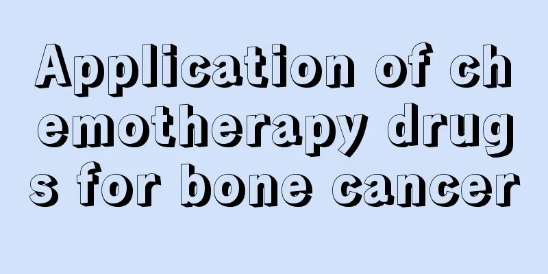 Application of chemotherapy drugs for bone cancer