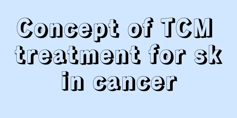 Concept of TCM treatment for skin cancer