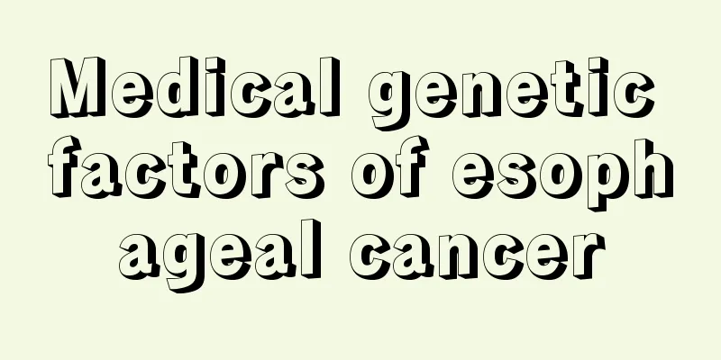Medical genetic factors of esophageal cancer