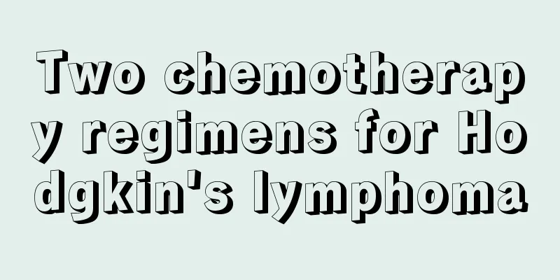 Two chemotherapy regimens for Hodgkin's lymphoma