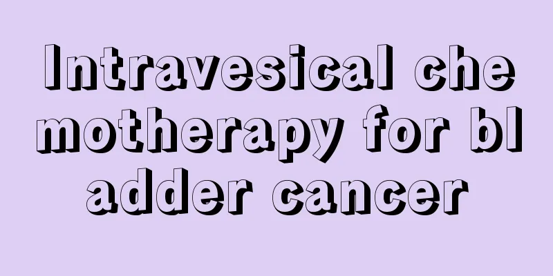 Intravesical chemotherapy for bladder cancer