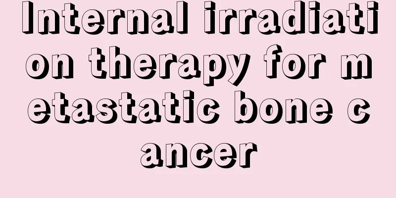 Internal irradiation therapy for metastatic bone cancer
