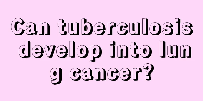Can tuberculosis develop into lung cancer?