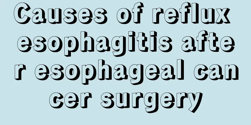 Causes of reflux esophagitis after esophageal cancer surgery