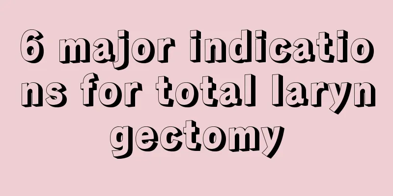 6 major indications for total laryngectomy