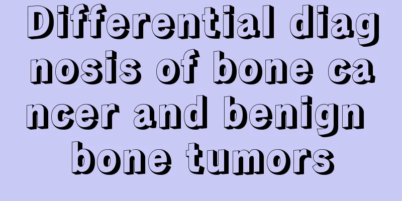 Differential diagnosis of bone cancer and benign bone tumors