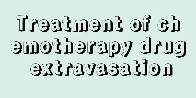 Treatment of chemotherapy drug extravasation