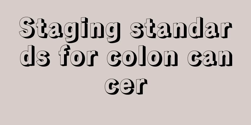 Staging standards for colon cancer