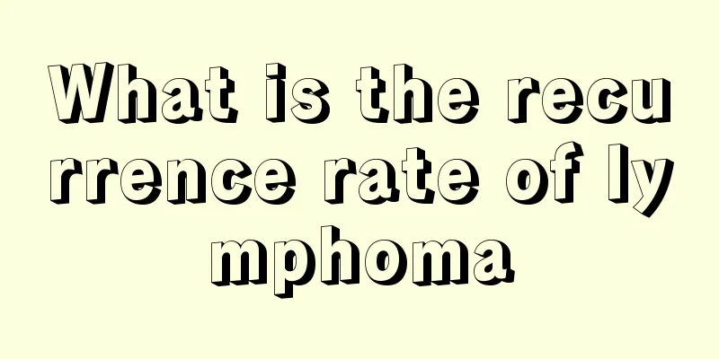 What is the recurrence rate of lymphoma