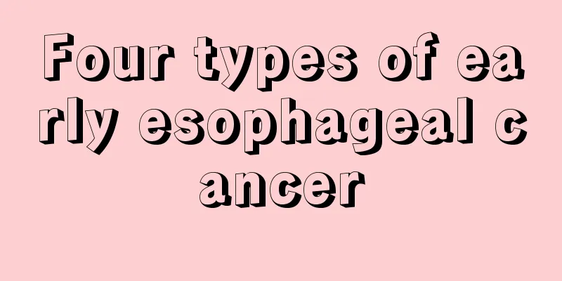 Four types of early esophageal cancer