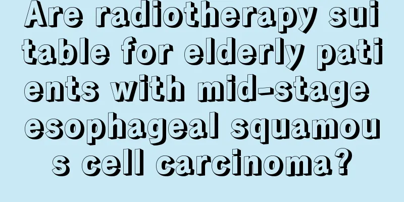 Are radiotherapy suitable for elderly patients with mid-stage esophageal squamous cell carcinoma?