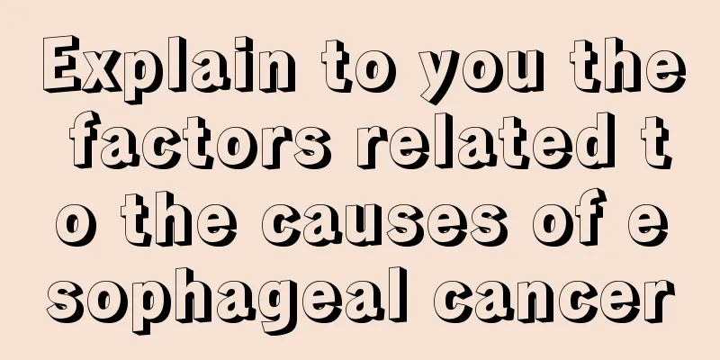 Explain to you the factors related to the causes of esophageal cancer