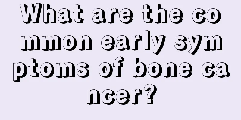 What are the common early symptoms of bone cancer?