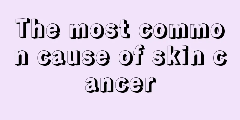 The most common cause of skin cancer