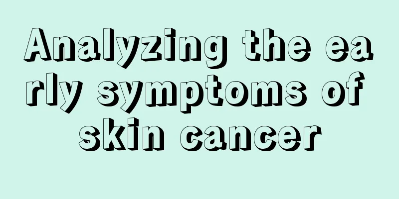 Analyzing the early symptoms of skin cancer