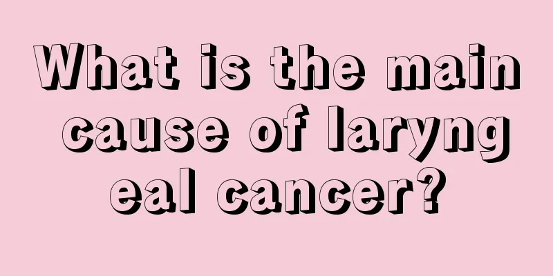 What is the main cause of laryngeal cancer?