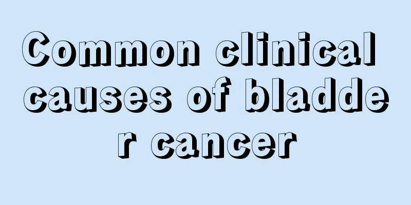 Common clinical causes of bladder cancer