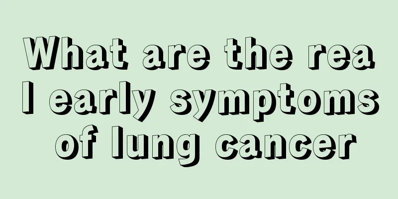 What are the real early symptoms of lung cancer