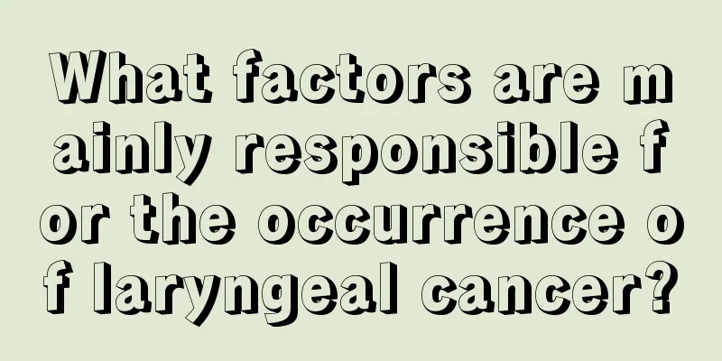 What factors are mainly responsible for the occurrence of laryngeal cancer?