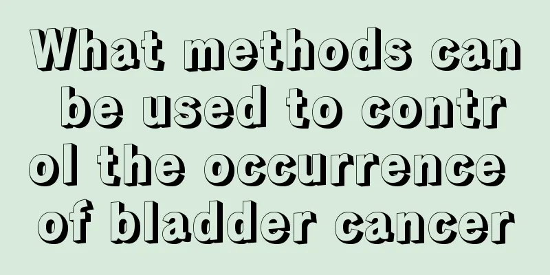 What methods can be used to control the occurrence of bladder cancer