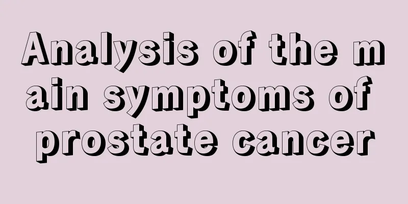 Analysis of the main symptoms of prostate cancer