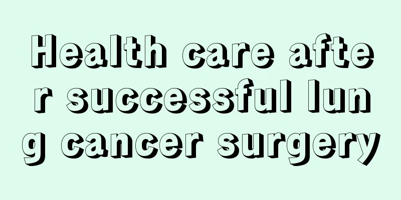 Health care after successful lung cancer surgery