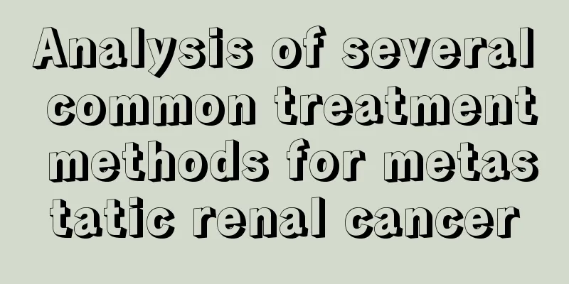 Analysis of several common treatment methods for metastatic renal cancer