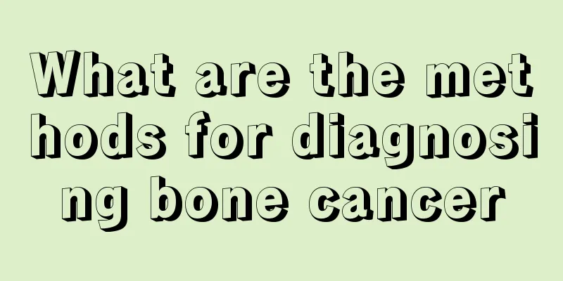 What are the methods for diagnosing bone cancer