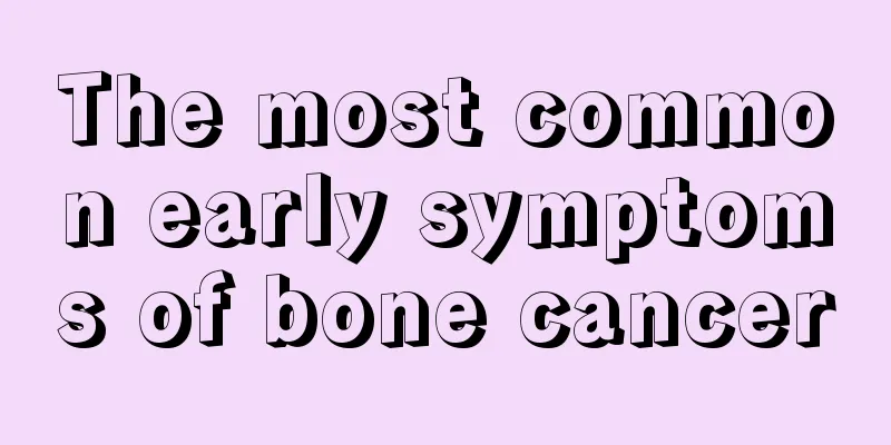 The most common early symptoms of bone cancer