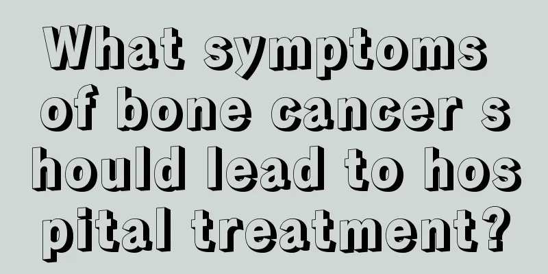 What symptoms of bone cancer should lead to hospital treatment?