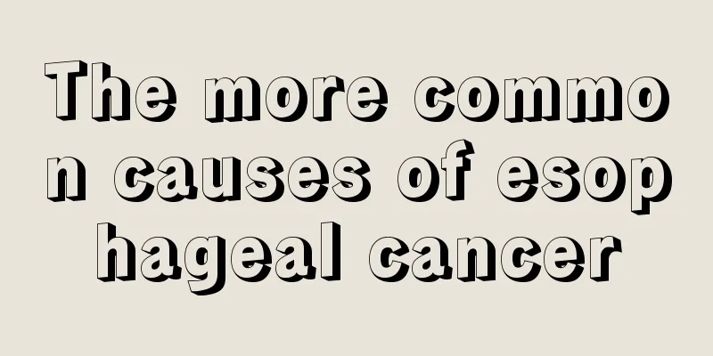 The more common causes of esophageal cancer
