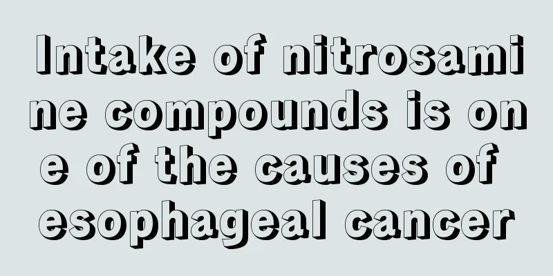 Intake of nitrosamine compounds is one of the causes of esophageal cancer