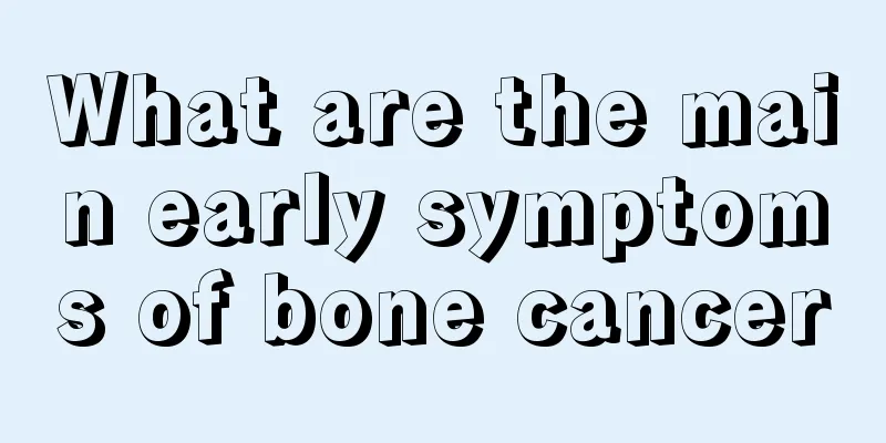 What are the main early symptoms of bone cancer
