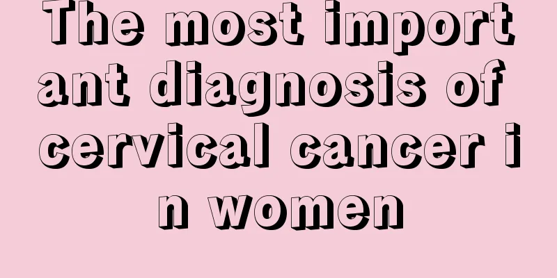 The most important diagnosis of cervical cancer in women