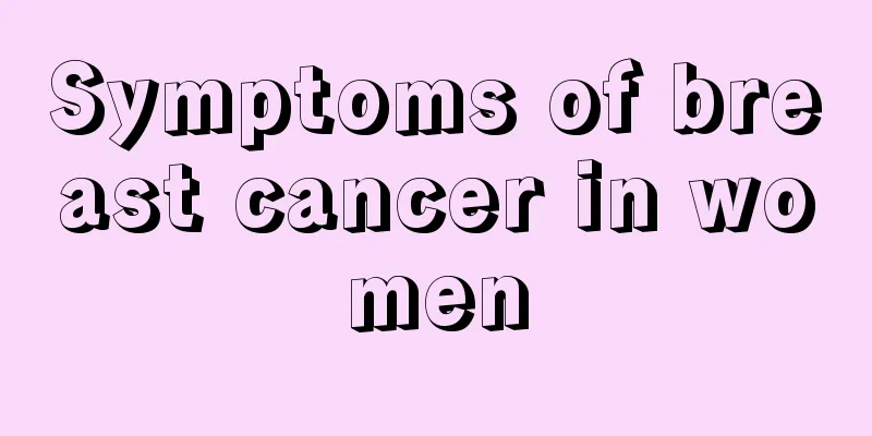 Symptoms of breast cancer in women