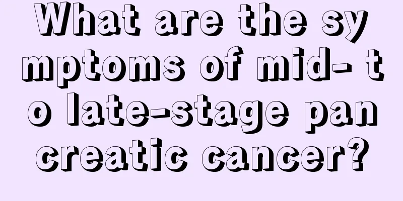 What are the symptoms of mid- to late-stage pancreatic cancer?