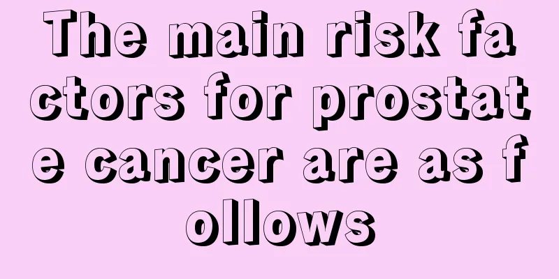 The main risk factors for prostate cancer are as follows