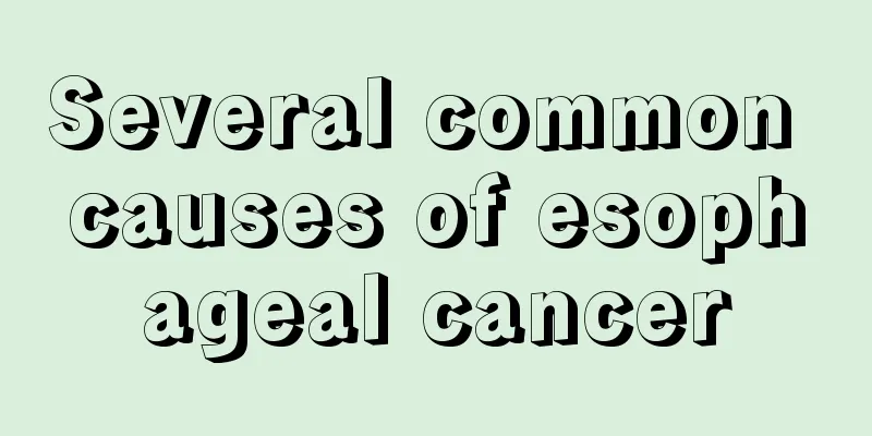 Several common causes of esophageal cancer