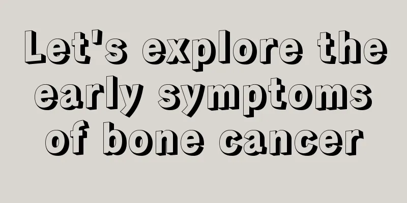 Let's explore the early symptoms of bone cancer