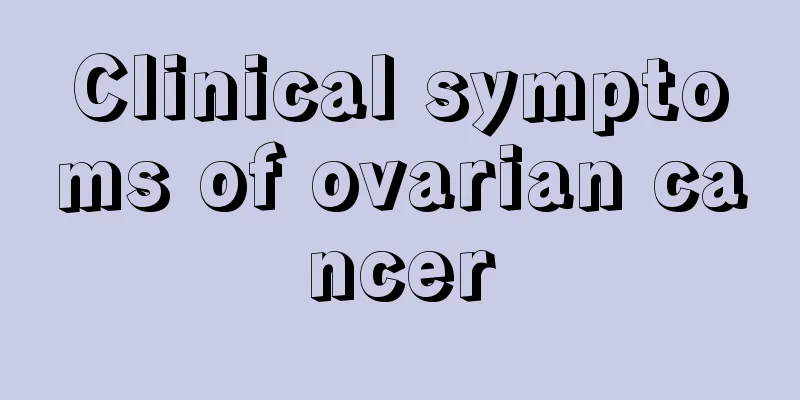 Clinical symptoms of ovarian cancer